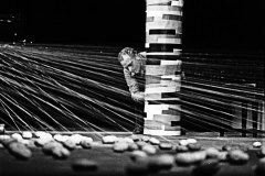 Walter Marchetti. Trasformazione fallica di un piano. L'orecchio nell'occhio. Teatro di Porta Romana. milano, 1981